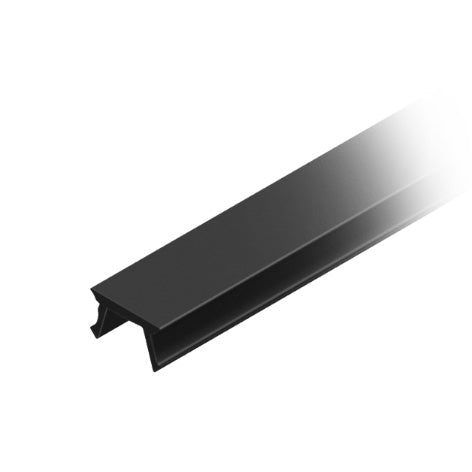 ProFix - Abdeckprofil Nut 8 - PP schwarz (Stange 2 m)