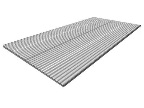 Aluminium Al 99,5 Rillenprägeblech 35R – Tafel