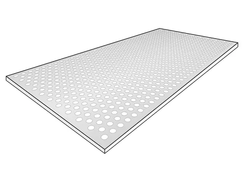 Aluminium Lochblech RV 3-5 – Werkstoffillustration