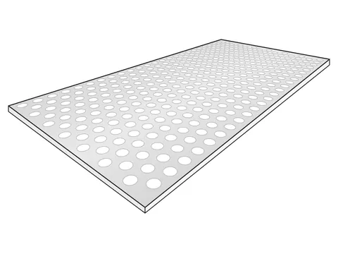 Aluminium Lochblech RV 5-8 – Werkstoffillustration