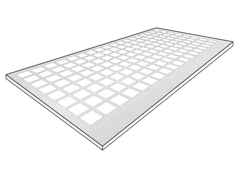 Aluminium Lochblech QG 10-12 – Werkstoffillustration
