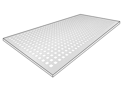 Aluminium Lochblech QG 5-8 – Werkstoffillustration