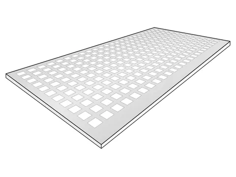 Aluminium Lochblech QG 8-12 – Werkstoffillustration