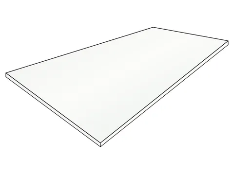 Aluminium lackiert RAL 9016 – Werkstoffillustration