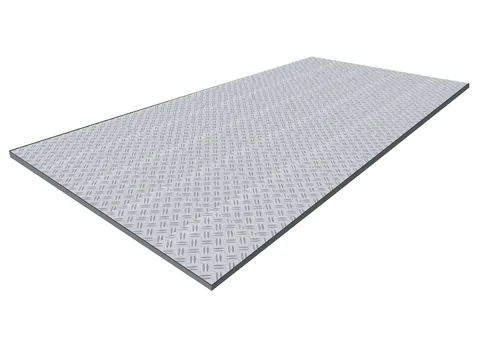 Aluminium-Riffelblech – Werkstoffillustration