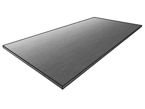 Edelstahl 1.4301 geschliffen – Werkstoffillustration