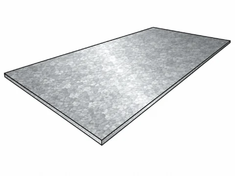 Verzinktes Stahlblech DX51D+Z275 – Werkstoffillustration