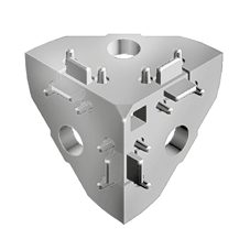 Eckwinkel aus Zinkdruckguss, Nut8 für Profix 40×40 3-Dim. – Beispielabbildung