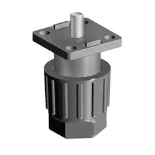 Stellfuß PA mit Raste für Nut 8 mm, 40 bis 60 mm – Beispielabbildung