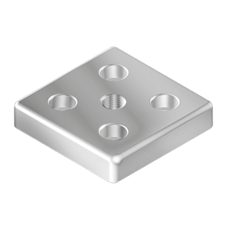 Transport- + Fußplatte N8, M 12 80×80 mm – Beispielabbildung