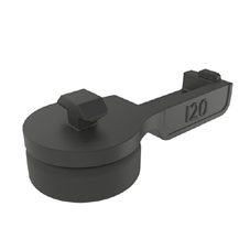 Nutfuß Teller 30 mit Anti-Slip-Platte, Nut 8 – Beispielabbildung