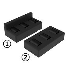 Rollenelement 80×40 mm ohne Anschlag, Nut 8/10 – Beispielabbildung